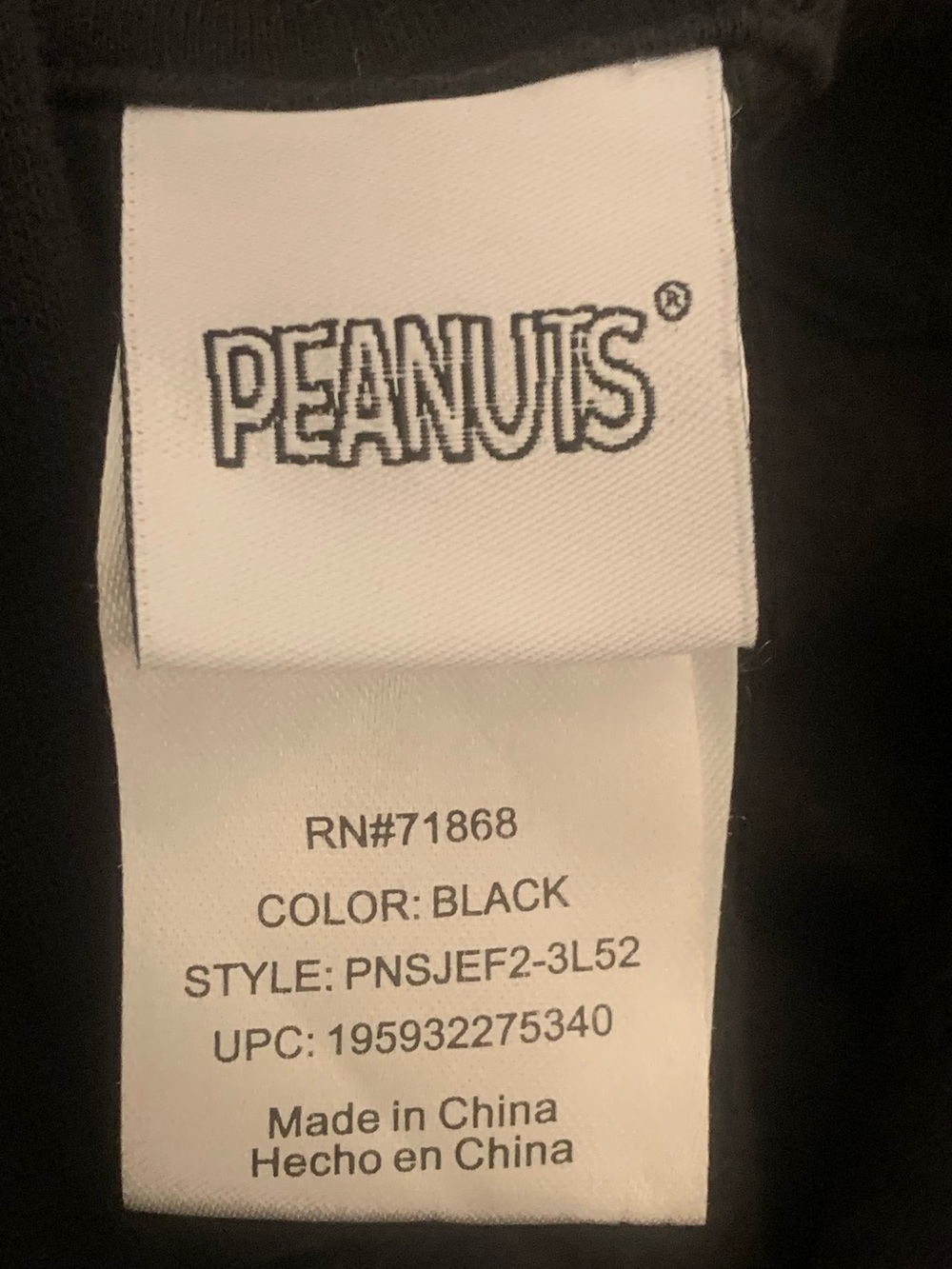 SNOOPY Cotton/Poly Hooded Sweatshirt - Picture 2 of 6